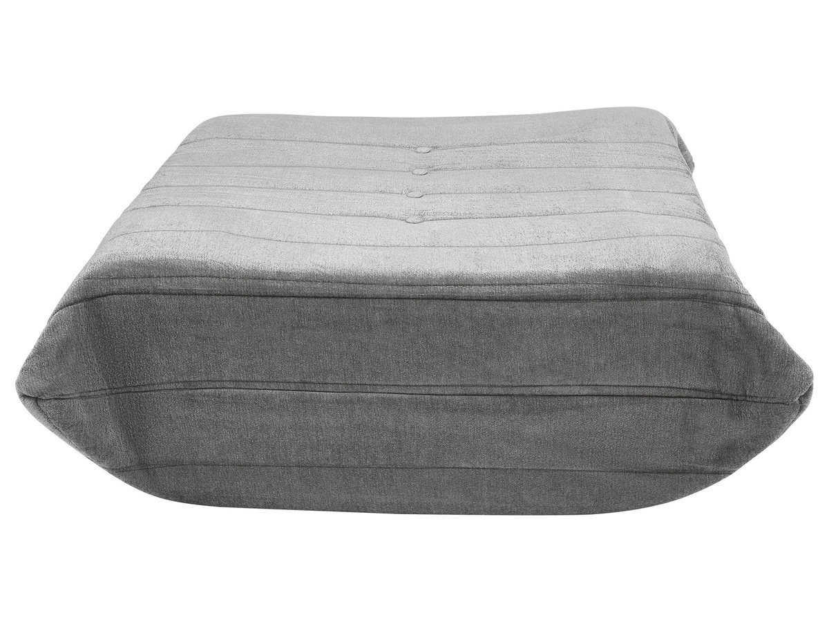 LIVARNO Indoor-Loungehocker in Grau mit Stoffbezug und gepolstertem Rahmen - Bild 3
