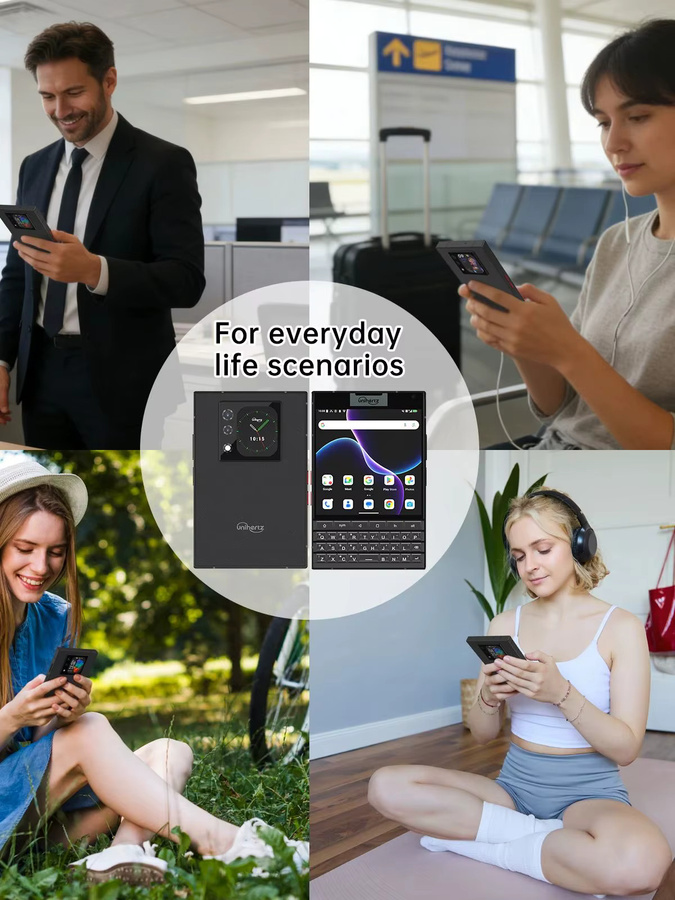Unihertz Titan 2 Smartphone 5G mit Android 15, physischer Tastatur, Dual Screen, 12 GB RAM, 512 GB Speicher, 50 MP Kamera, Schwarz - Bild 6