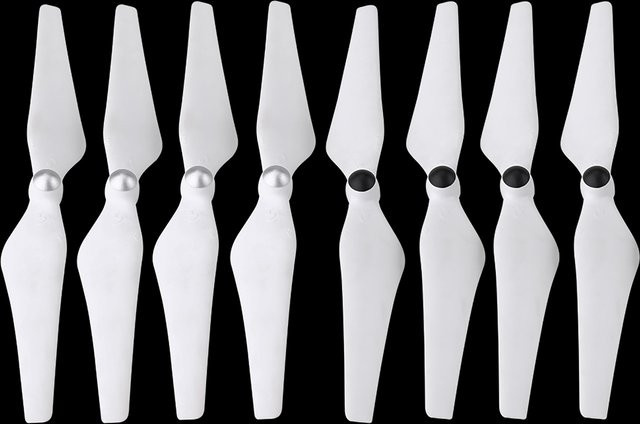 8-teiliges Set DJI selbstsichernde Propeller CW CCW Quadrocopter-Blätter in Weiß für Phantom 2/3 - Bild 1