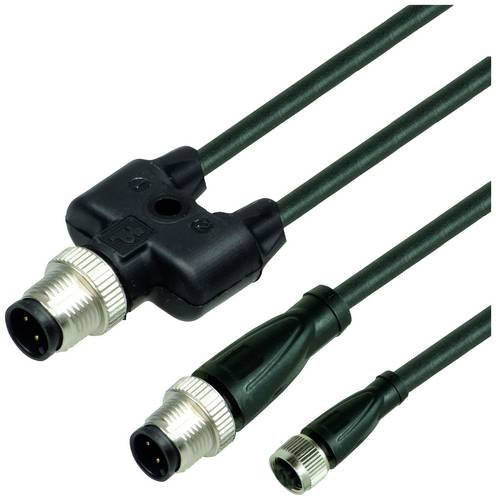 Pepperl+Fuchs 203012 Sensor- und Aktor-Verteiler mit Adapter, Schwarz, 3 m Länge, 4 Polzahl - Bild 1