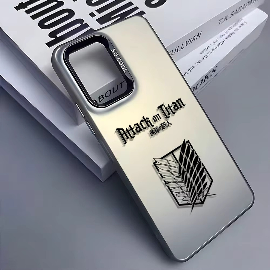A-AttackS on T-TitanS Silikon Handyhülle für Samsung Galaxy S25 Edge S24 S23 S22 S21 S20 Ultra in Silber - Bild 4