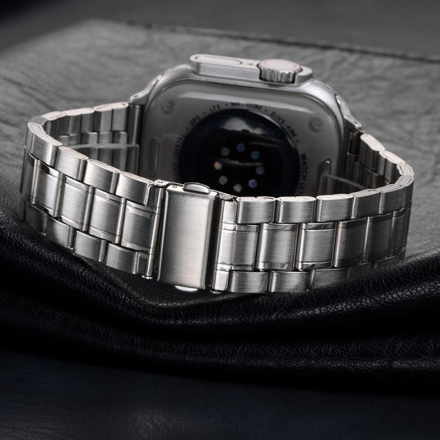 OAKCHARM Uhrenarmband Edelstahl, Silber, Herren - Bild 1