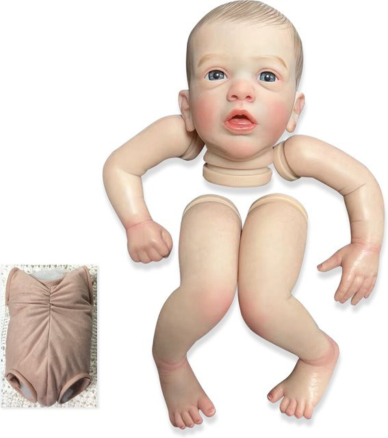 NPK Babypuppe, DIY-Spielzeug, Stoffkörper, weiß, bunt/mehrfarbig - Bild 1
