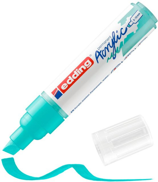 edding 5000 Acrylmarker Breit in Opulent-Türkis für permanente Markierungen - Bild 1