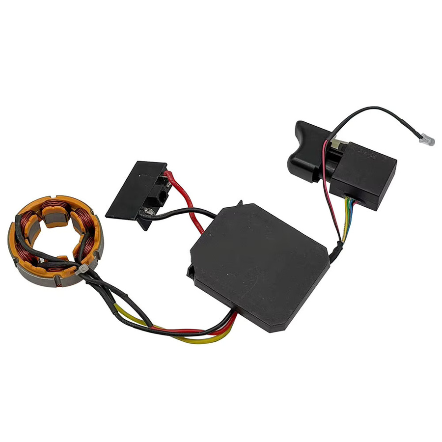 Dayi Ersatzteil-Set für bürstenlose Elektroschrauber: Steuerplatine, Schalterbaugruppe und Stator, kompatibel mit 18 V und 21 V Antrieb, Multicolor - Bild 2