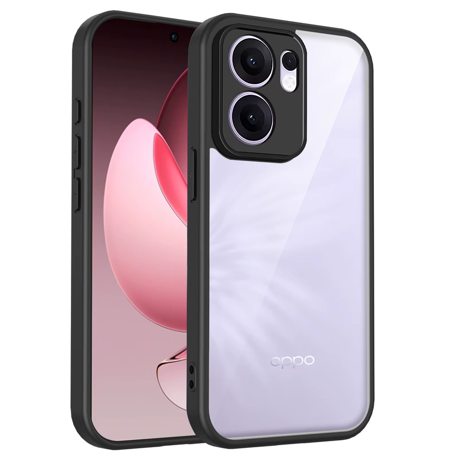 Stoßfeste matte Schutzhülle für Oppo Reno Serie in Transparent oder Schwarz - Bild 4