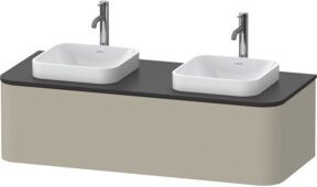 Duravit Waschtischunterschrank Happy D.2 Plus in Tau s-matt mit 1 Auszug, B/T/H: 130 x 55 x 35,4 cm - Bild 1
