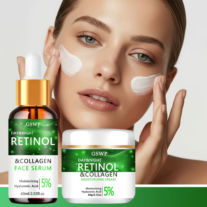 GSWP Kollagen Creme- und Serum-Set, 60g+60ml, Gesichtspflege - Bild 3