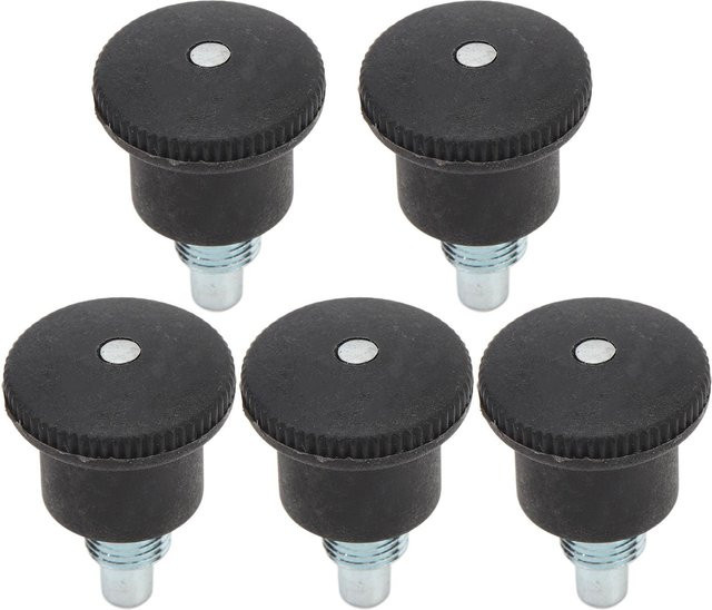 Fishine M10 Zugstiftknöpfe Schnellverschluss Arretierstiftknopf für Fitnessgeräte, 5 Stück, Schwarz - Bild 1
