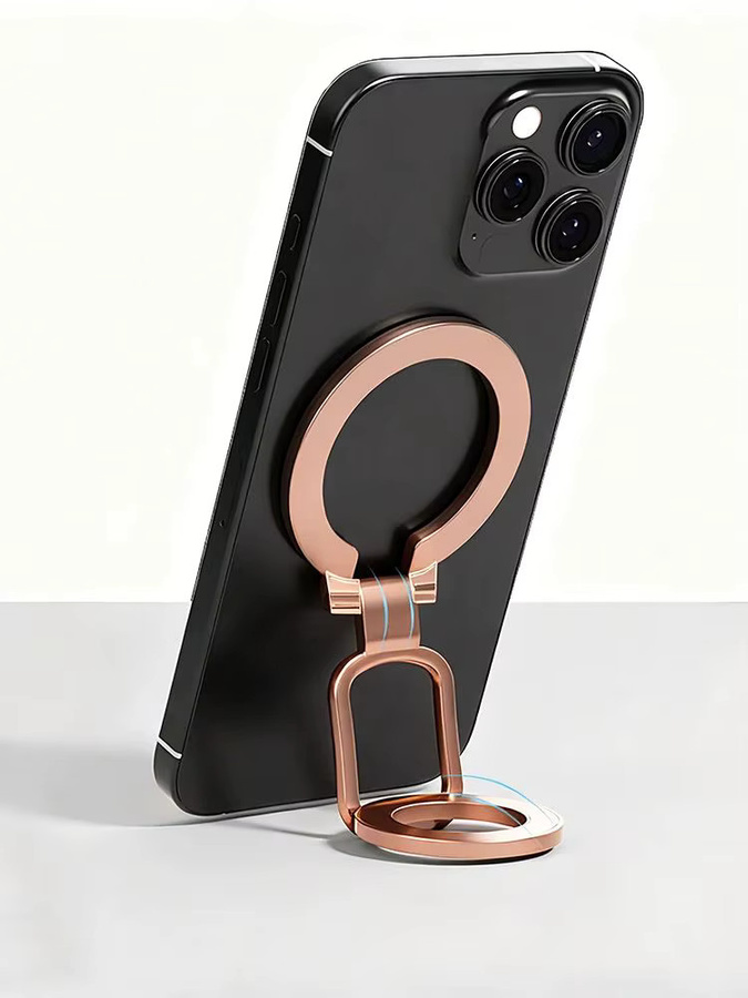 Doppelseitiger magnetischer Saugspiegel mit 3 Abschnitten in Pink und Gold, ultraleicht und ultradünn - Bild 7