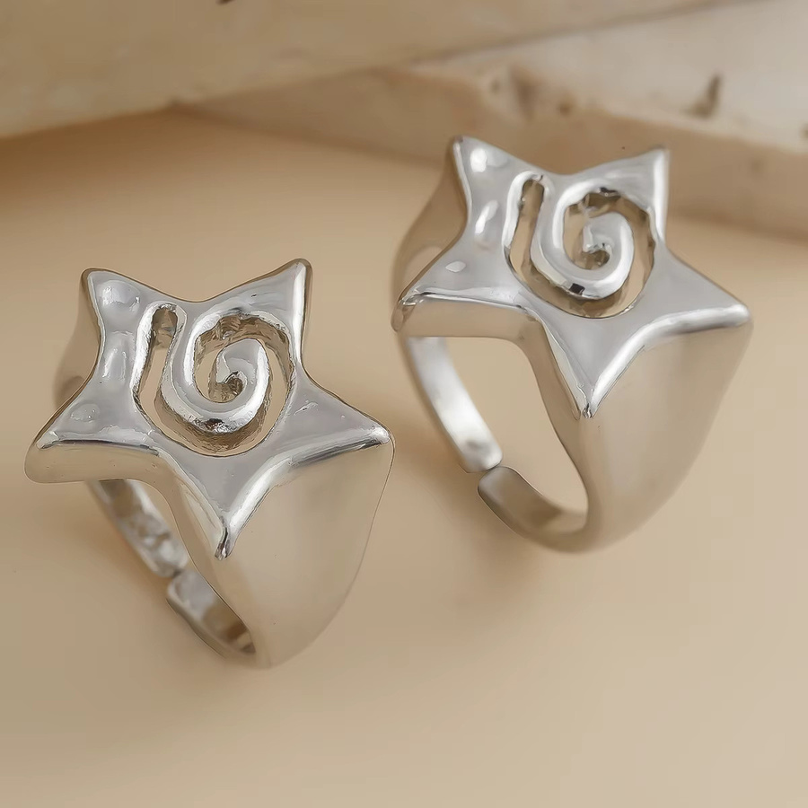 SHIXIN Ring Set, Stern, Silber, Damen - Bild 3