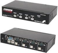 StarTech.com 4 Port VGA USB KVM Switch mit Hub in Schwarz (SV431USB) - Bild 1