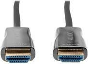 Digitus Premium Highspeed HDMI AOC Hybrid Glasfaserkabel mit Ethernet, 4K Unterstützung, Schwarz, Länge: 30 m - Bild 2