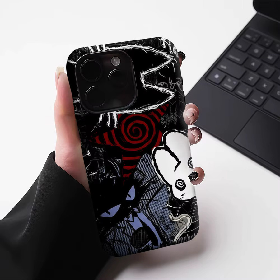 Gotische Dunkelkunst-Collage Handyhülle für Apple iPhone 17 16 15 14 13 Pro Max Plus, robuste Einzel- und Doppelschicht-Schutzhülle, Mehrfarbig - Bild 5