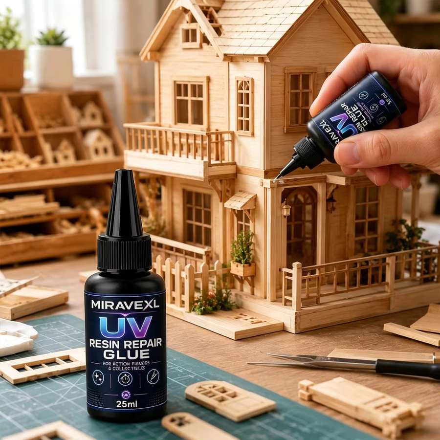 MIRAVEXL UV-Epoxidharz-Kleber für DIY Schmuckherstellung und Handwerk, transparent, 25 g - Bild 5