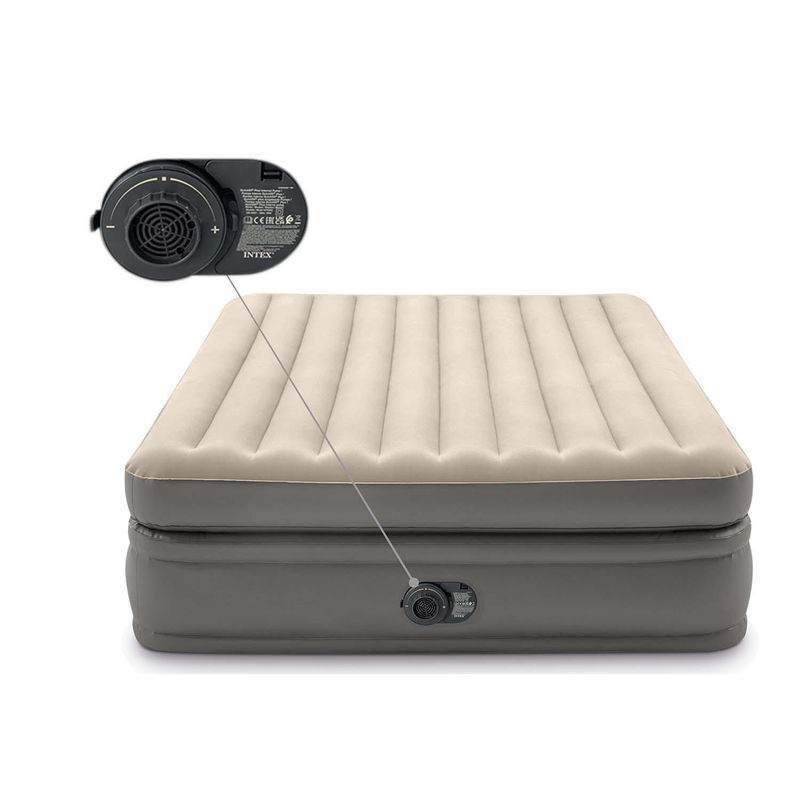 Intex Queen Comfort Elevated Airbed Luftbett in Beige und Braun, B/T/H: 152 x 203 x 51 cm - Bild 5