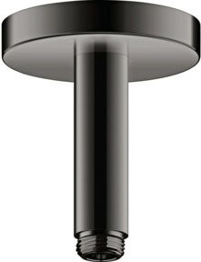 Hansgrohe Axor Deckenanschluss rund in Polished Black Chrome mit 1/2 Zoll Anschluss - Bild 1