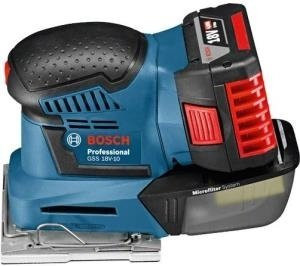 Bosch Professional Akku-Schwingschleifer GSS 18V-10 Solo in Blau - Bild 1