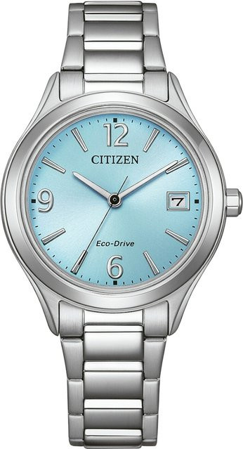 Citizen Armbanduhr Solar, Edelstahl, Blau, 34 mm, Damen - Bild 1