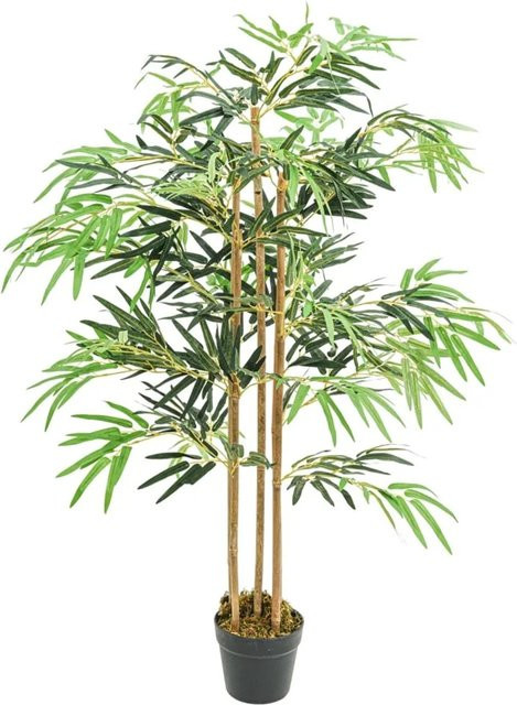 Künstlicher Bambusbaum von furnicato in Grün mit 730 Blättern, Höhe: 120 cm - Bild 1
