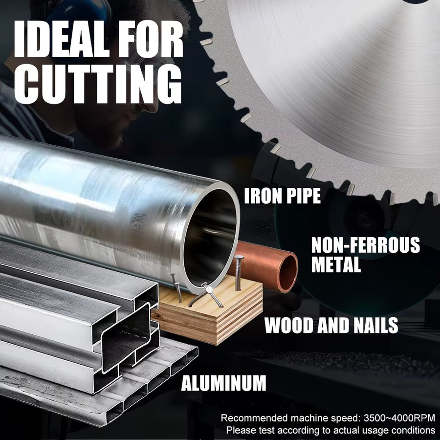 xcan Hartmetall-Kreissägeblatt für Metallschnitt in Silber mit 20 Zähnen - Bild 4