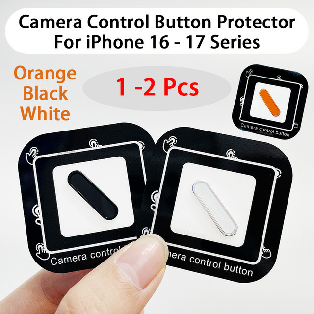DIXSG Kamera-Steuerungstastenschutz für iPhone 17 Pro Max, 17 Pro, 16 Plus und 16 in Schwarz, kratzfeste kapazitive Schiebeabdeckung für den seitlichen Aufnahmeknopf - Bild 1