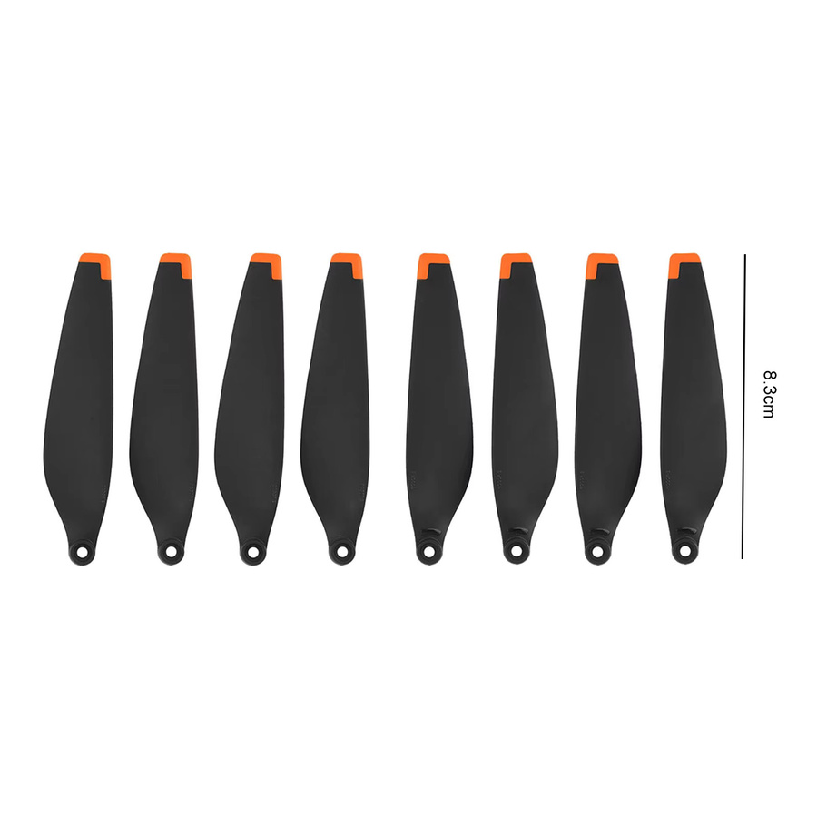 DJI Mini 3 Ersatzpropeller Set mit Schrauben, 8 Stück Mini Propeller Flügel Klingen in Schwarz und Orange - Bild 5