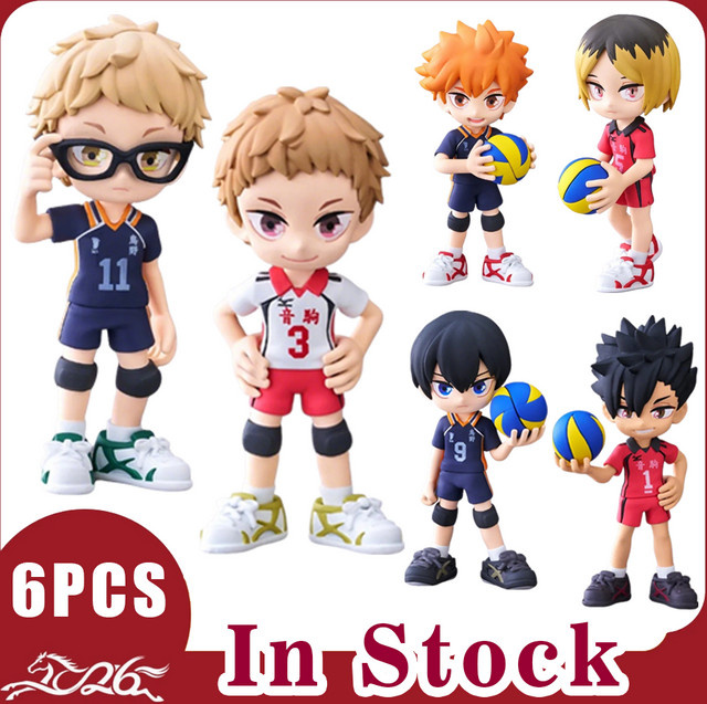 ZXZ Anime-Charakterfiguren, Set mit 6 Figuren, Jungenmodelle, Sport - Bild 1