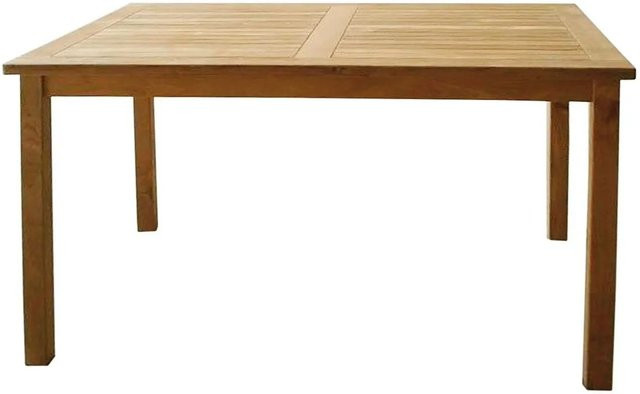 Lex Premium Gartentisch aus Teakholz, rechteckig, braun, B: 120 cm, T: 80 cm, H: 75 cm - Bild 1