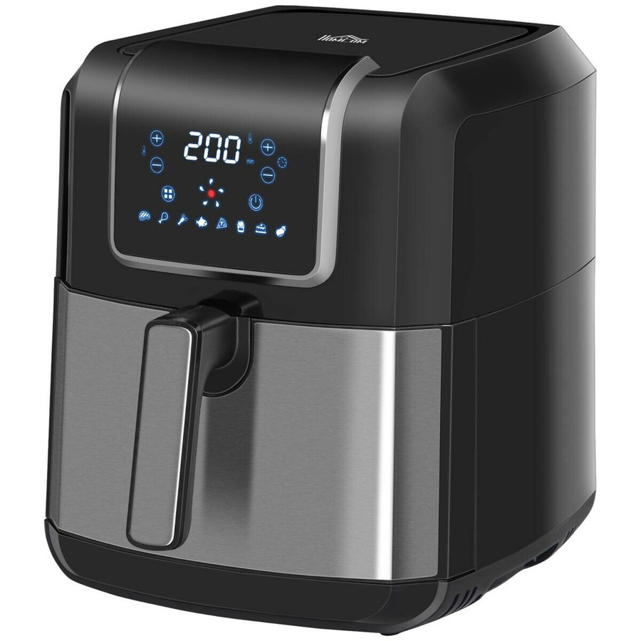 HOMCOM Heißluftfritteuse Schwarz mit 6,5 l Fassungsvermögen, B/H/L: 29 x 36,5 x 33,8 cm - Bild 2