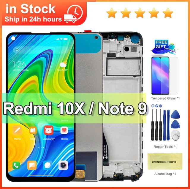 Xiaomi Redmi Note 9 LCD Display Touchscreen Digitalisierer Ersatzteil in Schwarz 6.53 Zoll - Bild 1