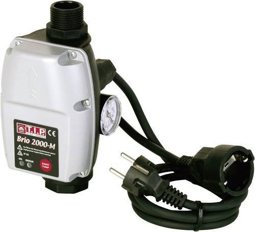 T.I.P. Brio 2000-M Wasser-Druckschalter 230V in Silber - Bild 1