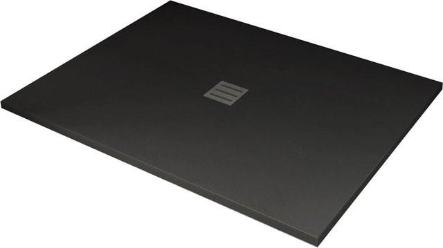 Glasdeals Duschwanne aus SMC in Steinlook Schwarz B/B/H: 120 x 80 x 3,2 cm - Bild 1