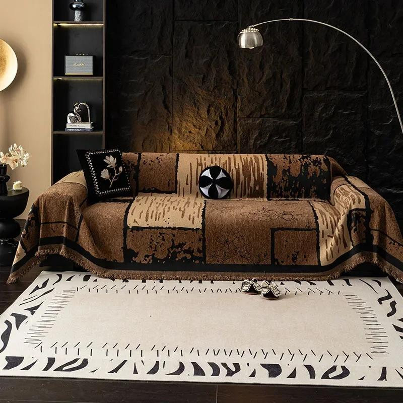 Yiran Furniture Chenier Vintage Sofabezug aus Polyester für 3-Sitzer, Anti-Katzenkratzer und Anti-Rutsch, B/T: 180 x 130 cm - Bild 3