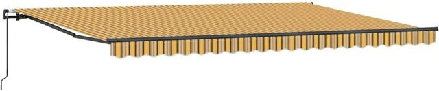vidaXL Einziehbare Markise Mehrfarbig aus Polyester und Stahl B: 500 cm, T: 300 cm - Bild 1