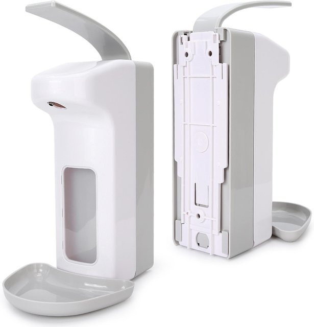 Manueller Wandseifenspender von OutsideWorld mit Pumpe, Grau, 1000 ml - Bild 1