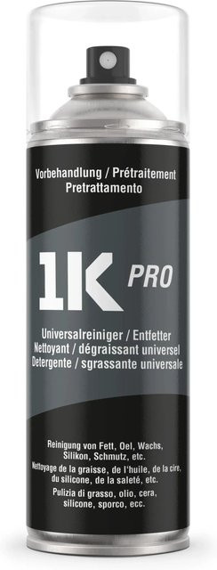 1K PRO COLORS Spraydose Universalreiniger und Entfetter Transparent Matt 400ml - Bild 1