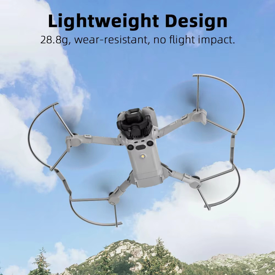 BRDRC Propellerschutz für DJI Mini 5 Pro Zubehör Drohnenflügel in Grau - Bild 2