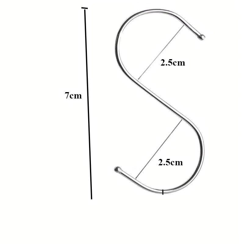 SAFEBET Mehrzweck-Magnethaken in S-Form aus Edelstahl in Silber zum Aufhängen - Bild 1