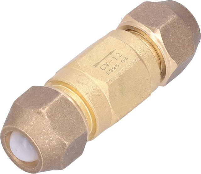 Sonoff Rückschlagventil aus Messing in Gold mit 1/2 Zoll Gewinde für Pneumatik und Luftkompressor - Bild 1