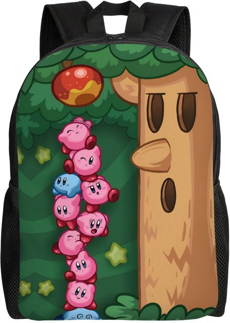 Bandai K-Kirby Reiserucksack mit Cartoon-Design für Damen und Herren, Multicolor, One Size - Bild 1