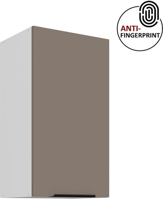 Küchen Hängeschrank ARIA Sandgrau matt mit Einlegeböden Breite: 40 cm, Höhe: 72 cm, Tiefe: 1 cm - Bild 1