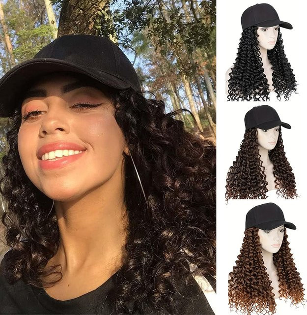 Benehair Synthetische Baseballkappen-Perücke, 25 Zoll, Damen - Bild 1