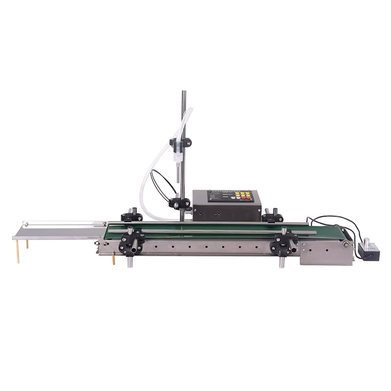 LEIBIN BL Automatische Einzelkopf-Flüssigkeitsfüllmaschine mit Förderband aus Edelstahl in Silber und Multicolour - Bild 1