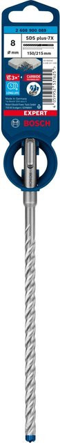 Bosch Expert SDS-plus-7X Hammerbohrer mit Hartmetallspitze, Farbe: Silber, Durchmesser: 8 mm, Gesamtlänge: 21,5 cm - Bild 2