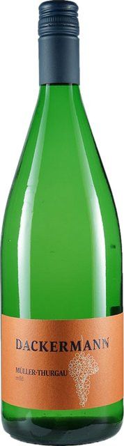 Dackermann Müller-Thurgau Weißwein, Rheinhessen, 2024, süß, 1,0 l - Bild 1