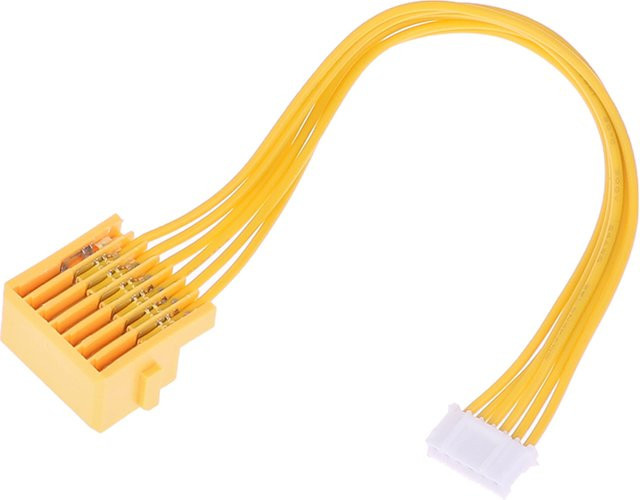 Makita BL1830 Ladegerät-Anschlussadapter Konverter für 14,4V und 18V Li-Ionen-Akkus der LXT-Serie, Gelb - Bild 1