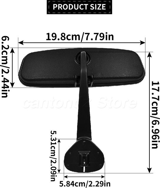 Innenrückspiegel für Land Rover Defender 90/110 L316 L315 SECPZ Schwarz CTB500140 - Bild 1