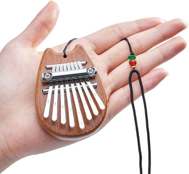 Miwayer Mini Kalimba 8 Tasten Daumen Klavier 1-teiliges Set - Bild 1