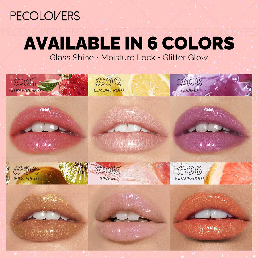 PECOLOVERS Lippenstift, feuchtigkeitsspendender Lipgloss, Unisex - Bild 2